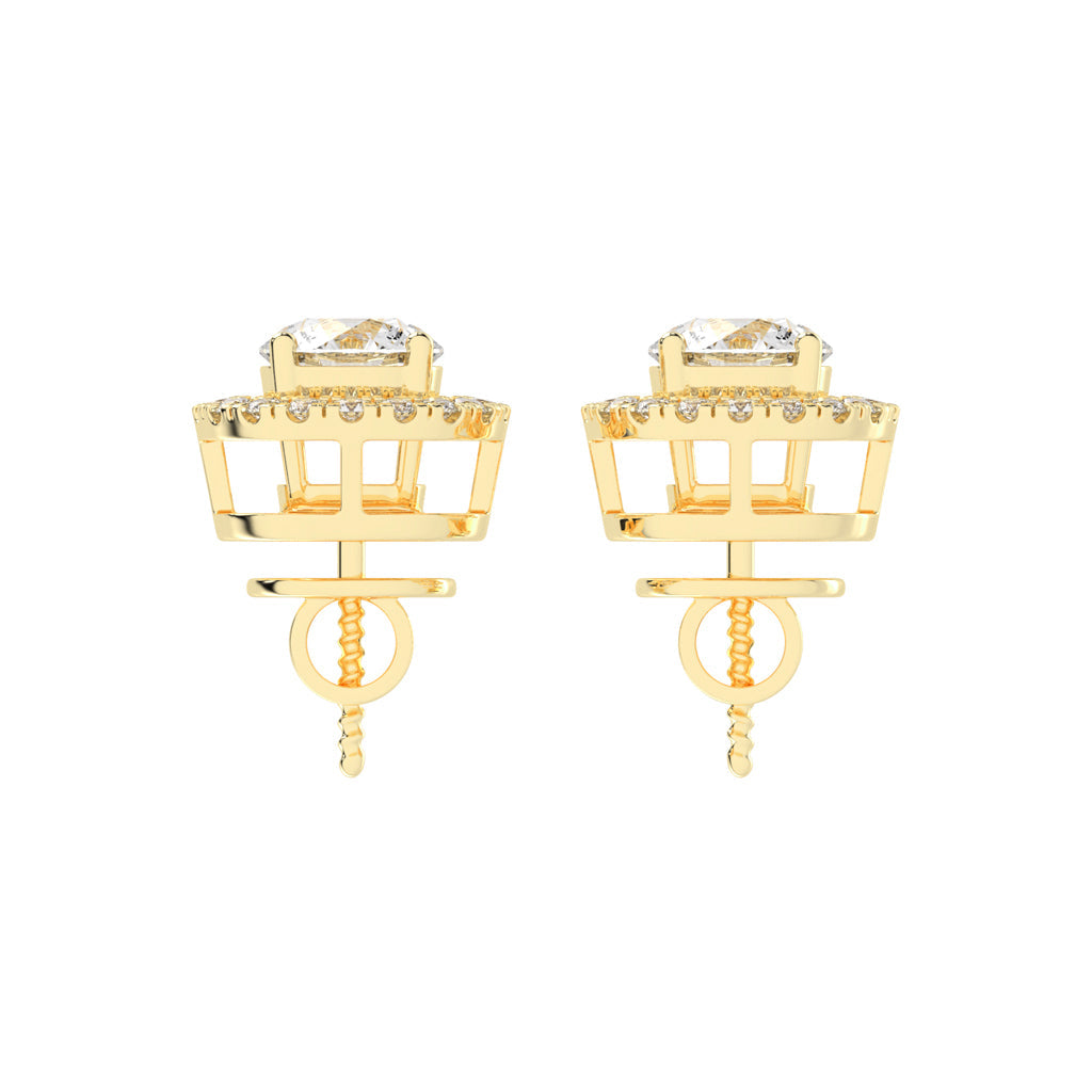 Isara Eternal Lab Diamond Stud Earrings