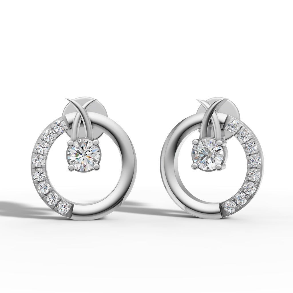 Cosmic Embrace Circle Studs