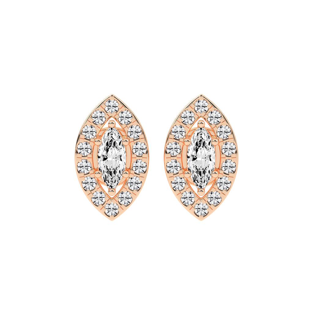 "Aurora Bloom" Marquise Statement Earrings