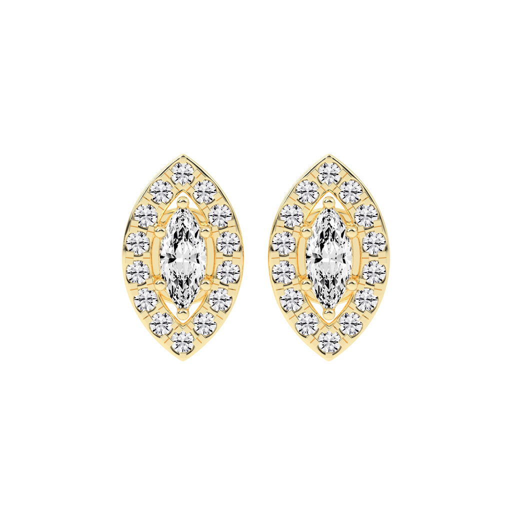 "Aurora Bloom" Marquise Statement Earrings