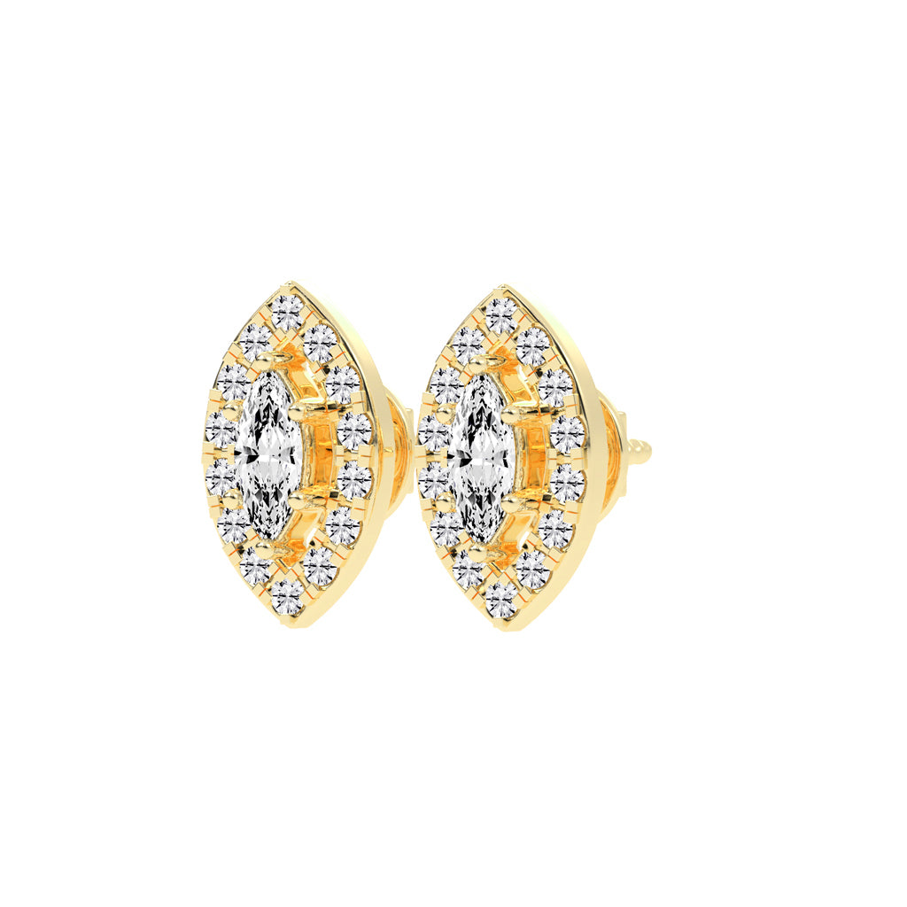 "Aurora Bloom" Marquise Statement Earrings
