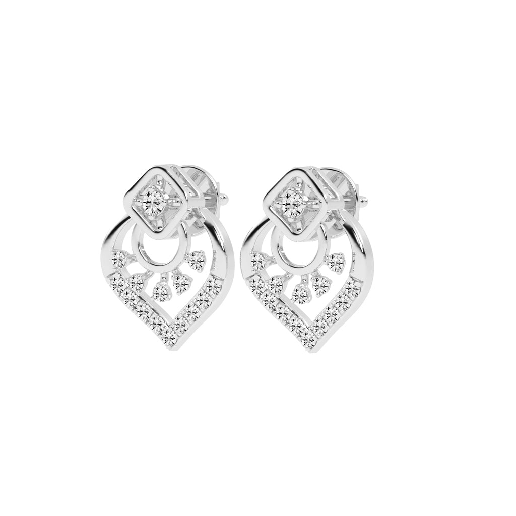 Arched Blossom Sparkle Earrings