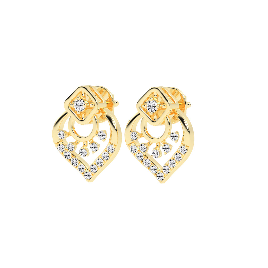 Arched Blossom Sparkle Earrings