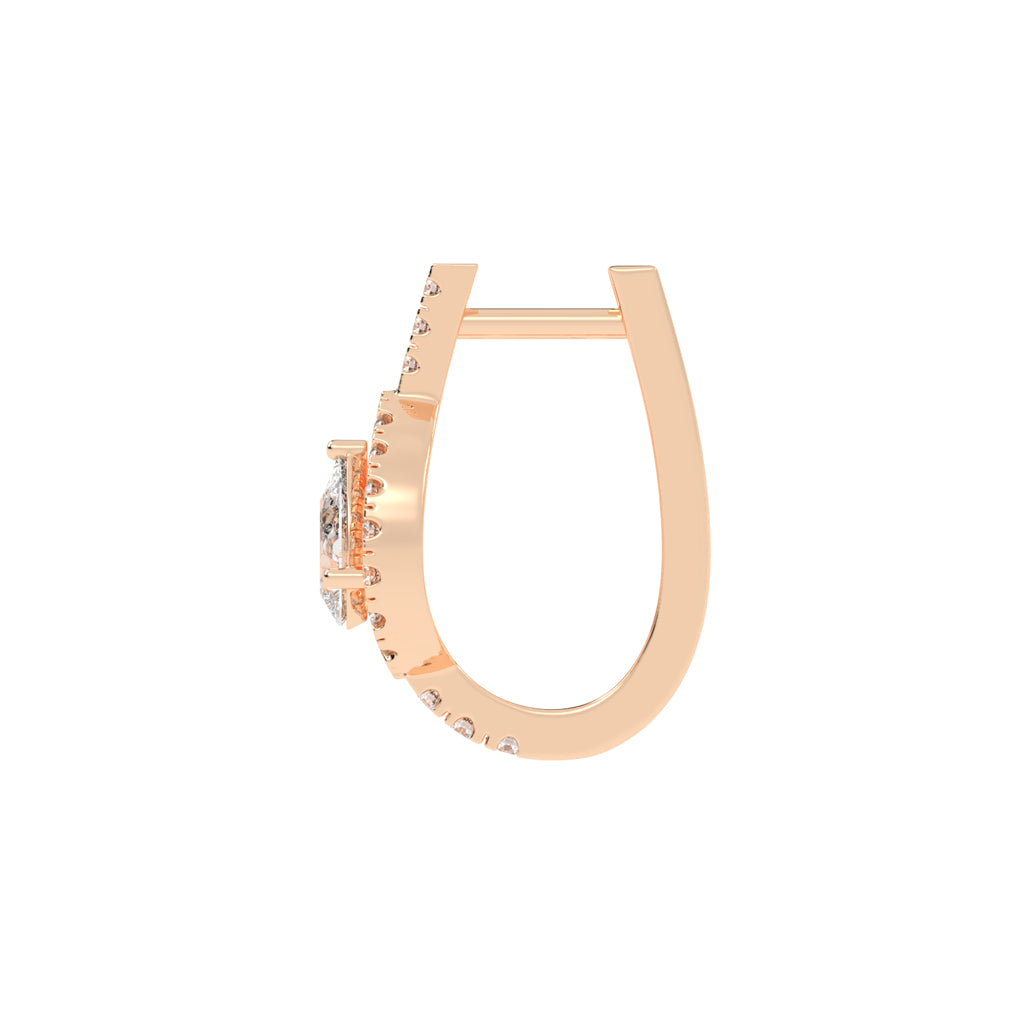 "Tear of Light" Pavé Accent Earrings