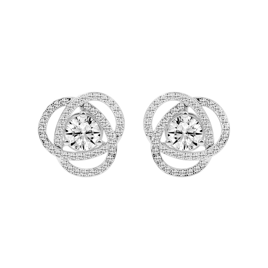 Dazzling Blossom Stud Earrings
