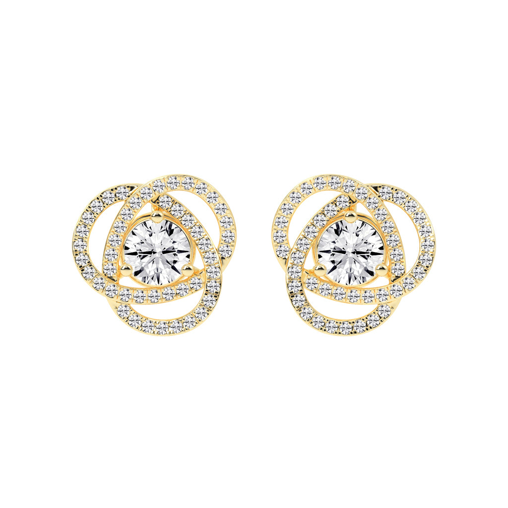 Dazzling Blossom Stud Earrings