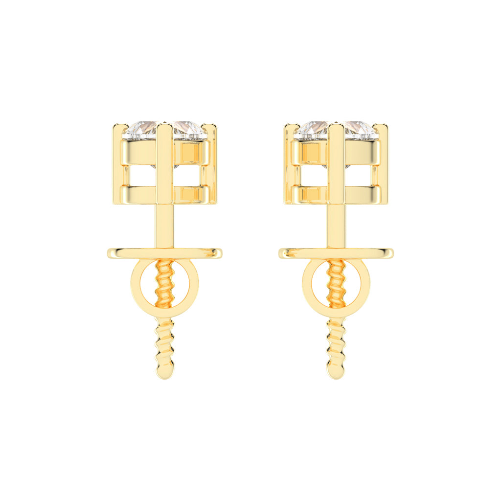 Elegant Heart Stud Earrings