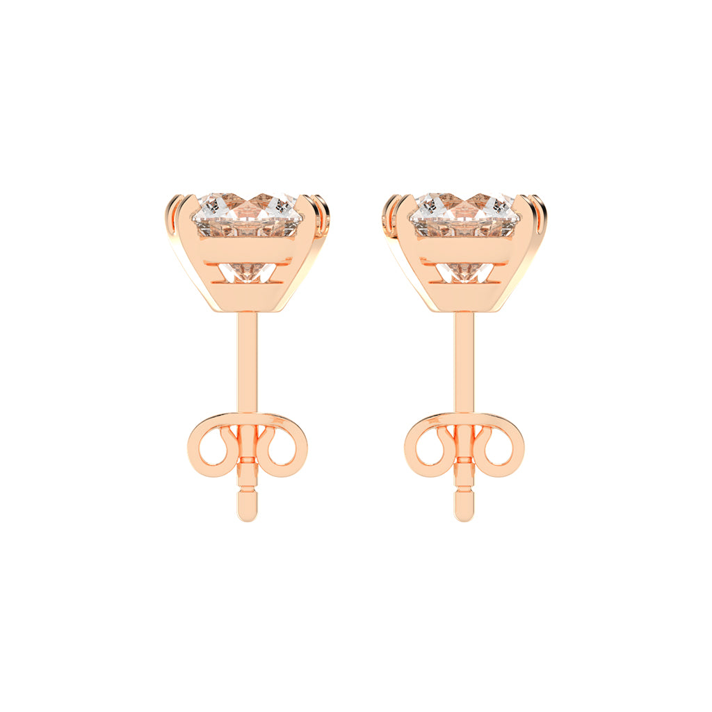 Minimalist Trio-Prong Stud Earrings