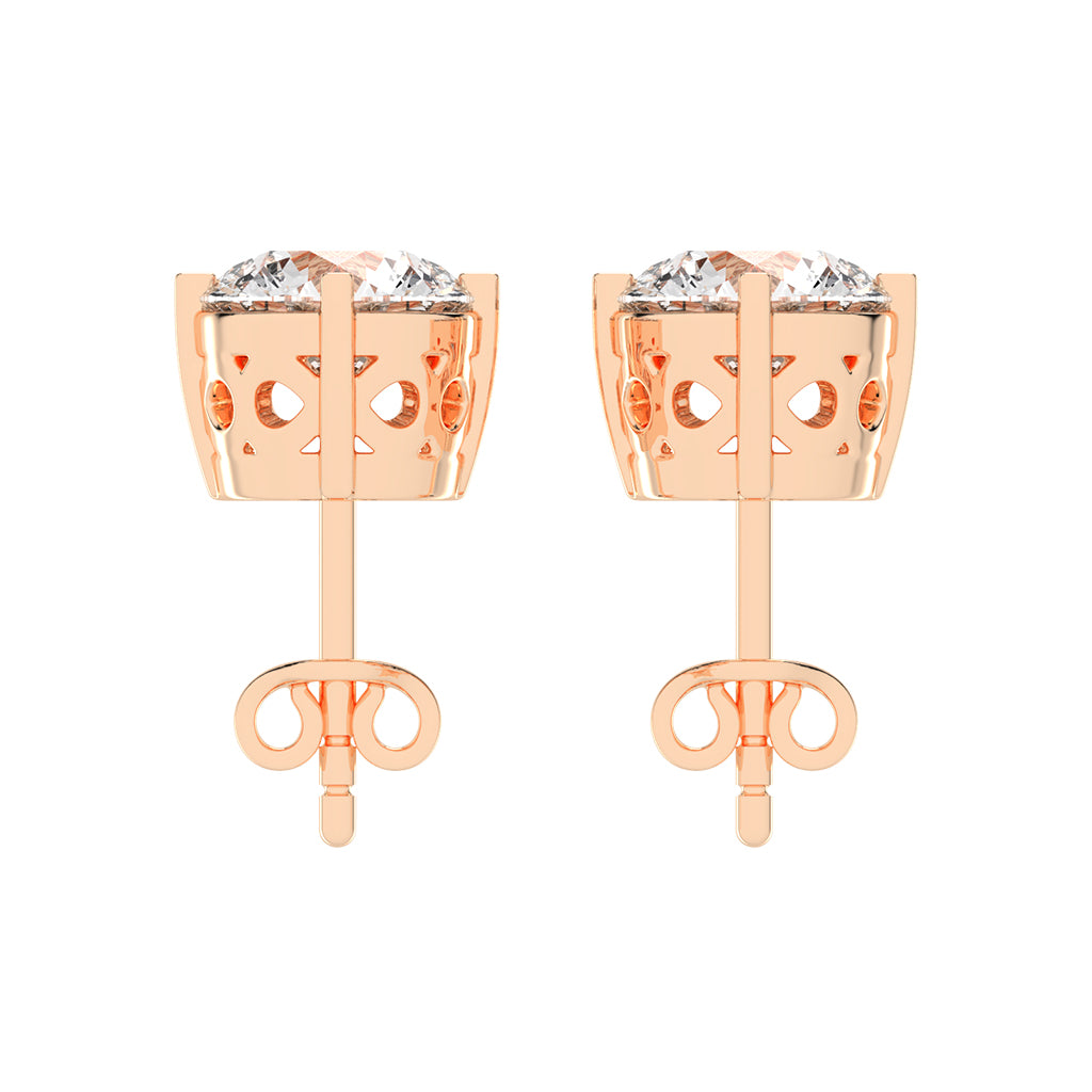 Classic Four-Prong Solitaire Stud Earrings