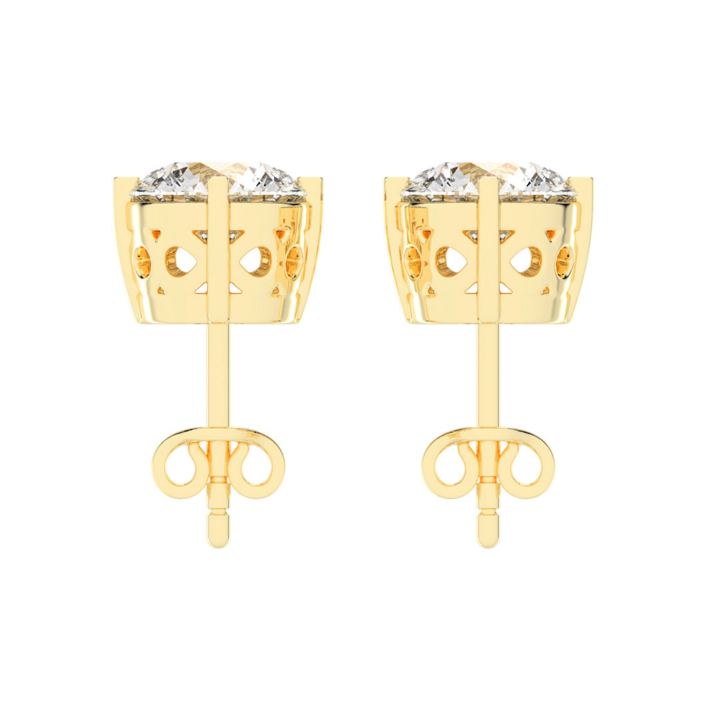 Classic Four-Prong Solitaire Stud Earrings