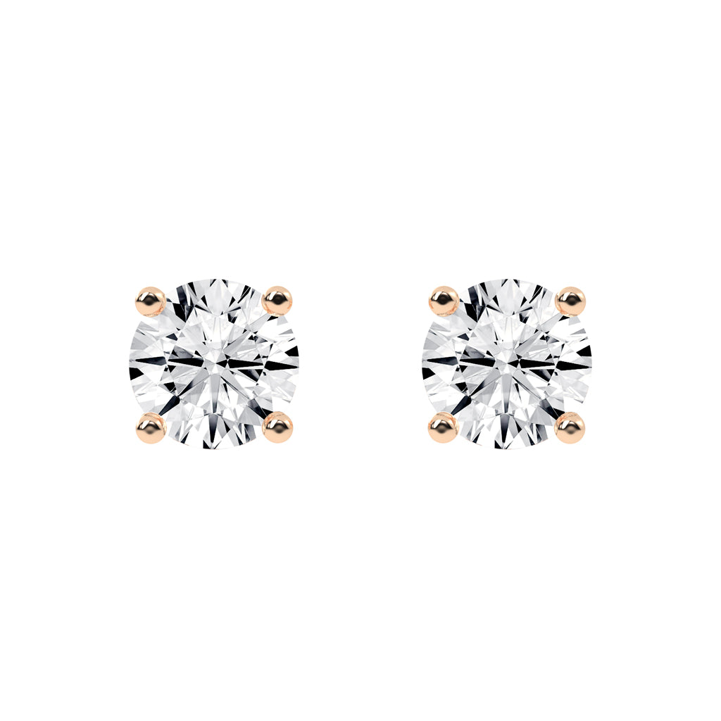 The Blush Solitaire Studs