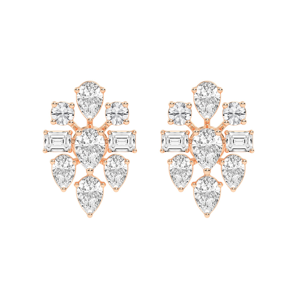 Aurora Blossom Cluster Studs