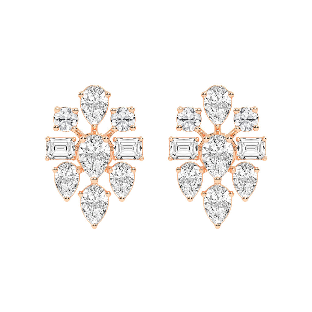 Aurora Blossom Cluster Studs