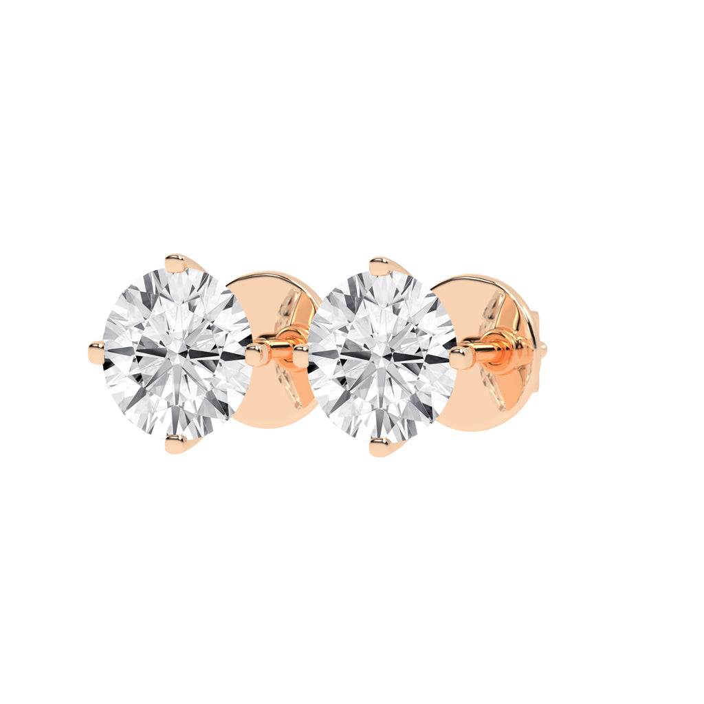 Timeless Brilliance Solitaire Diamond Studs