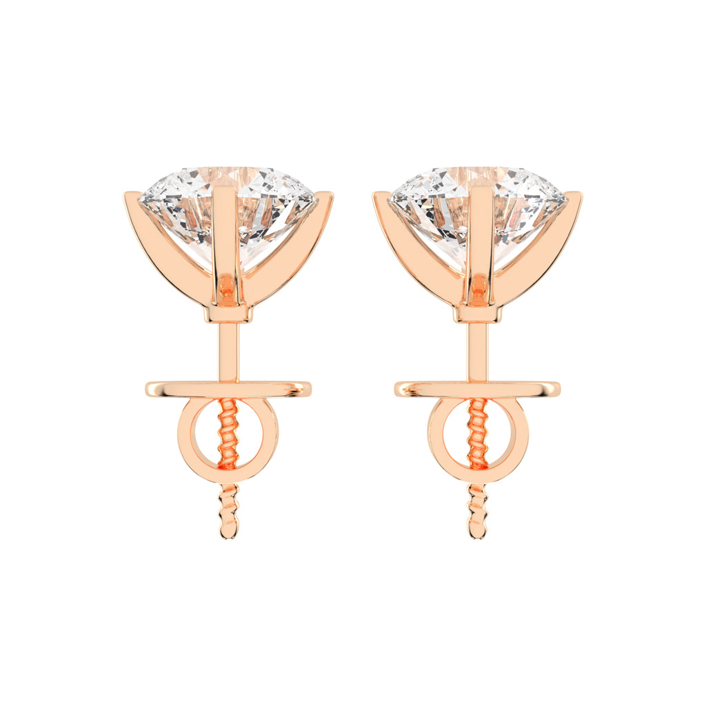 Timeless Brilliance Solitaire Diamond Studs
