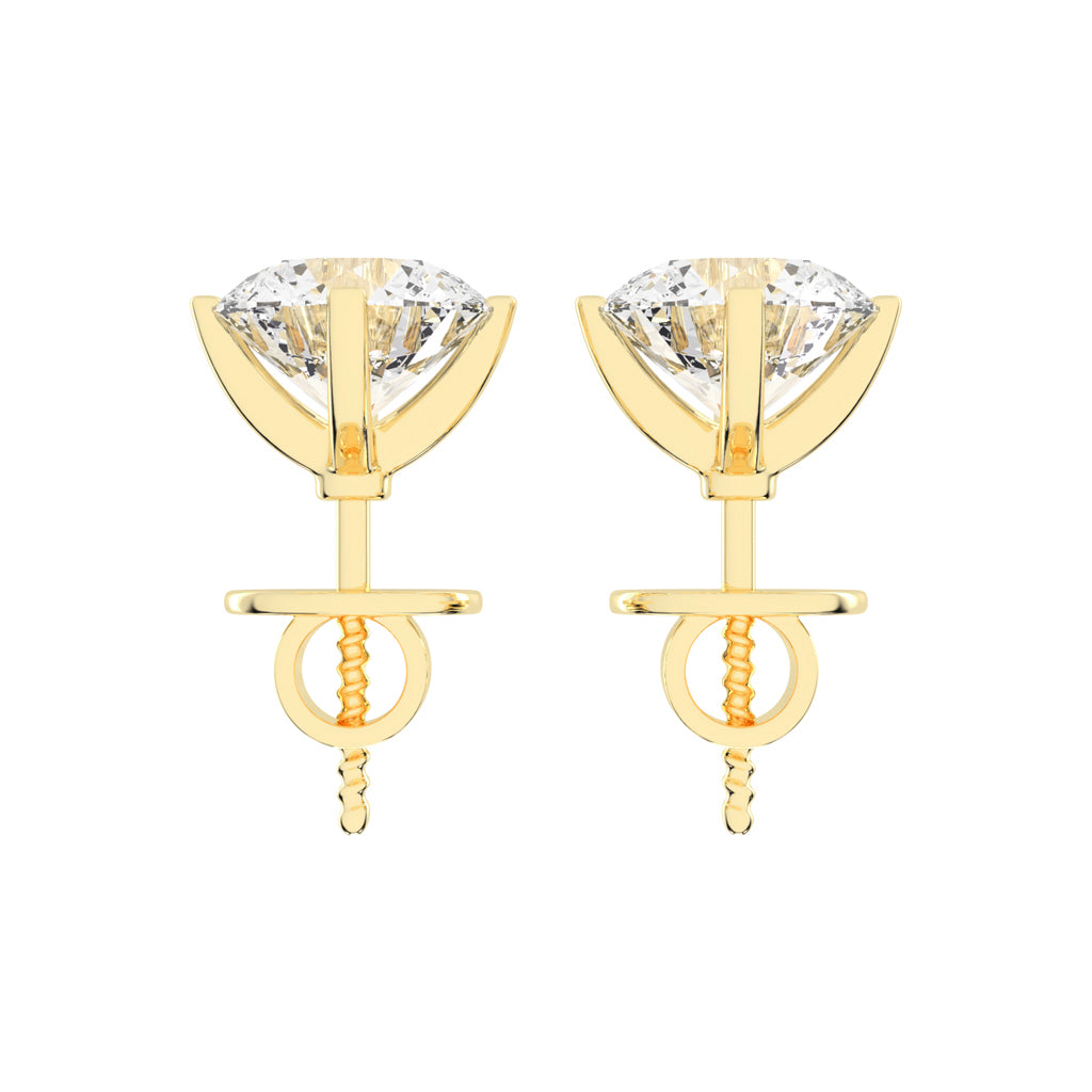 Timeless Brilliance Solitaire Diamond Studs