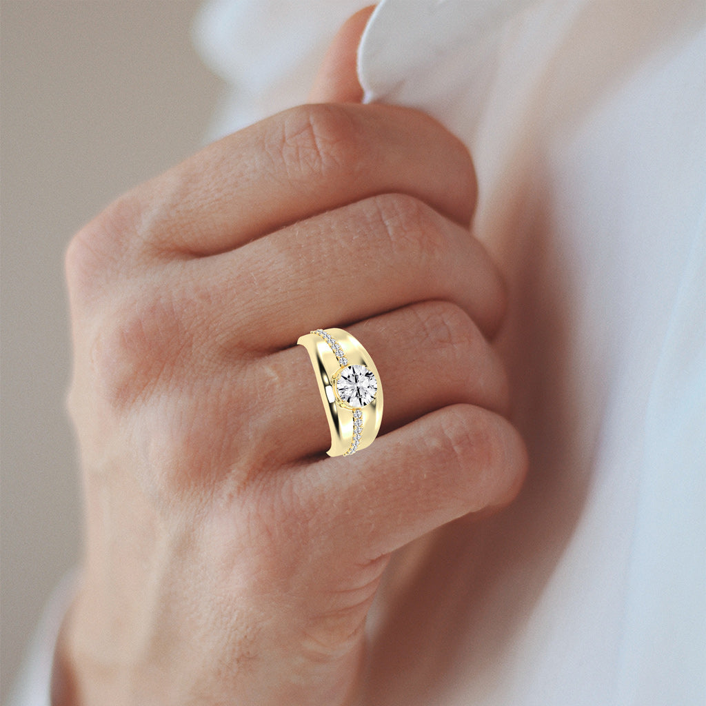 2.25Ct Round Shape Rings