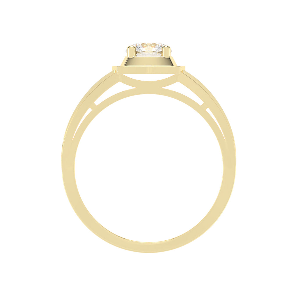 075Ct Round Shape Rings