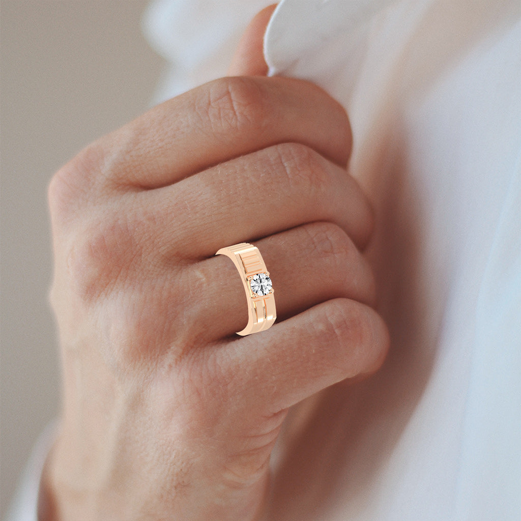 "0.75Ct Round Shape Rings "