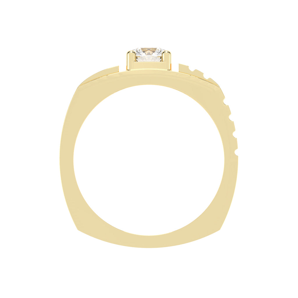 075Ct Round Shape Rings