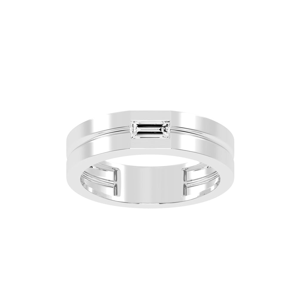 Twirling Elegance Buguette Shape Rings