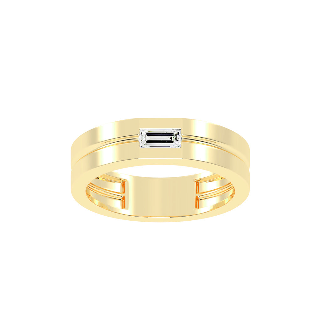 Twirling Elegance Buguette Shape Rings