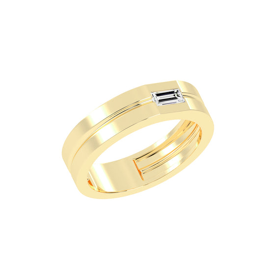 Twirling Elegance Buguette Shape Rings