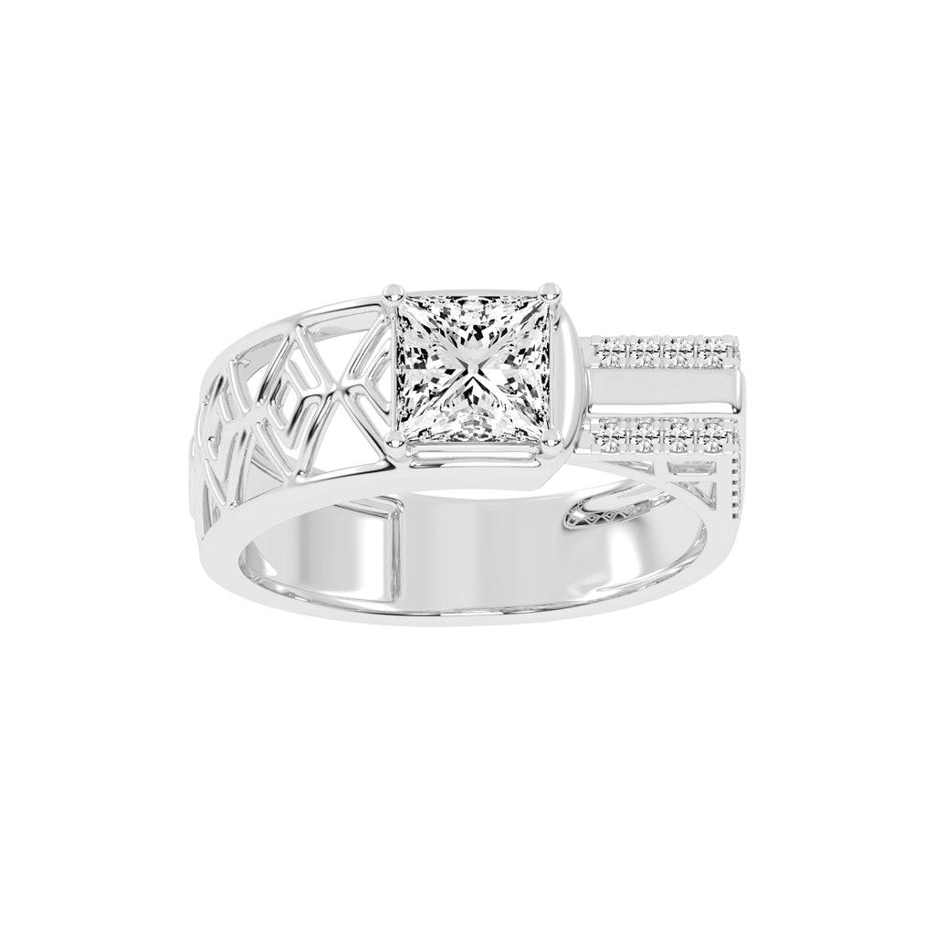 1.75Ct Princess Shape Solitaire