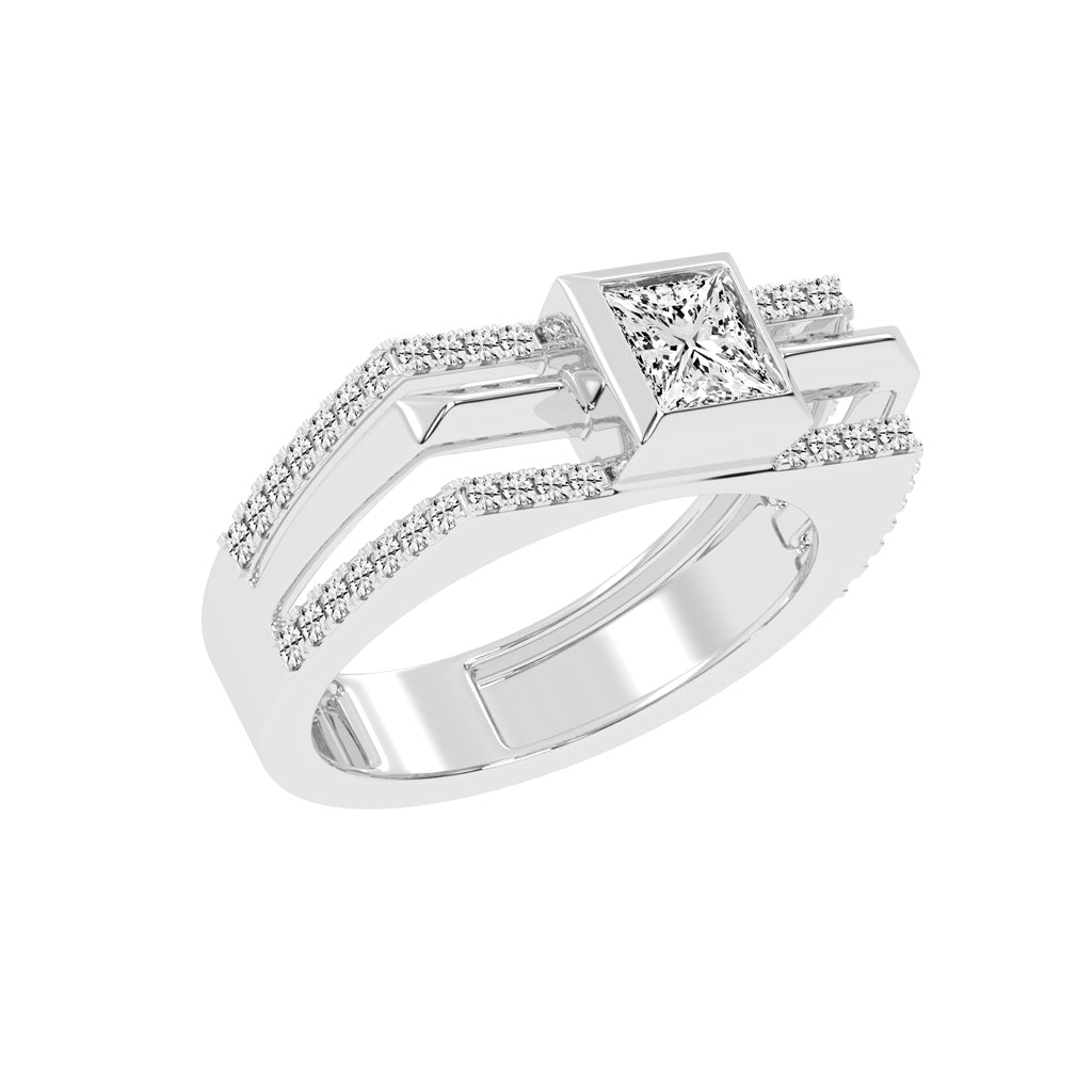 1.50Ct Princess Shape Solitaire