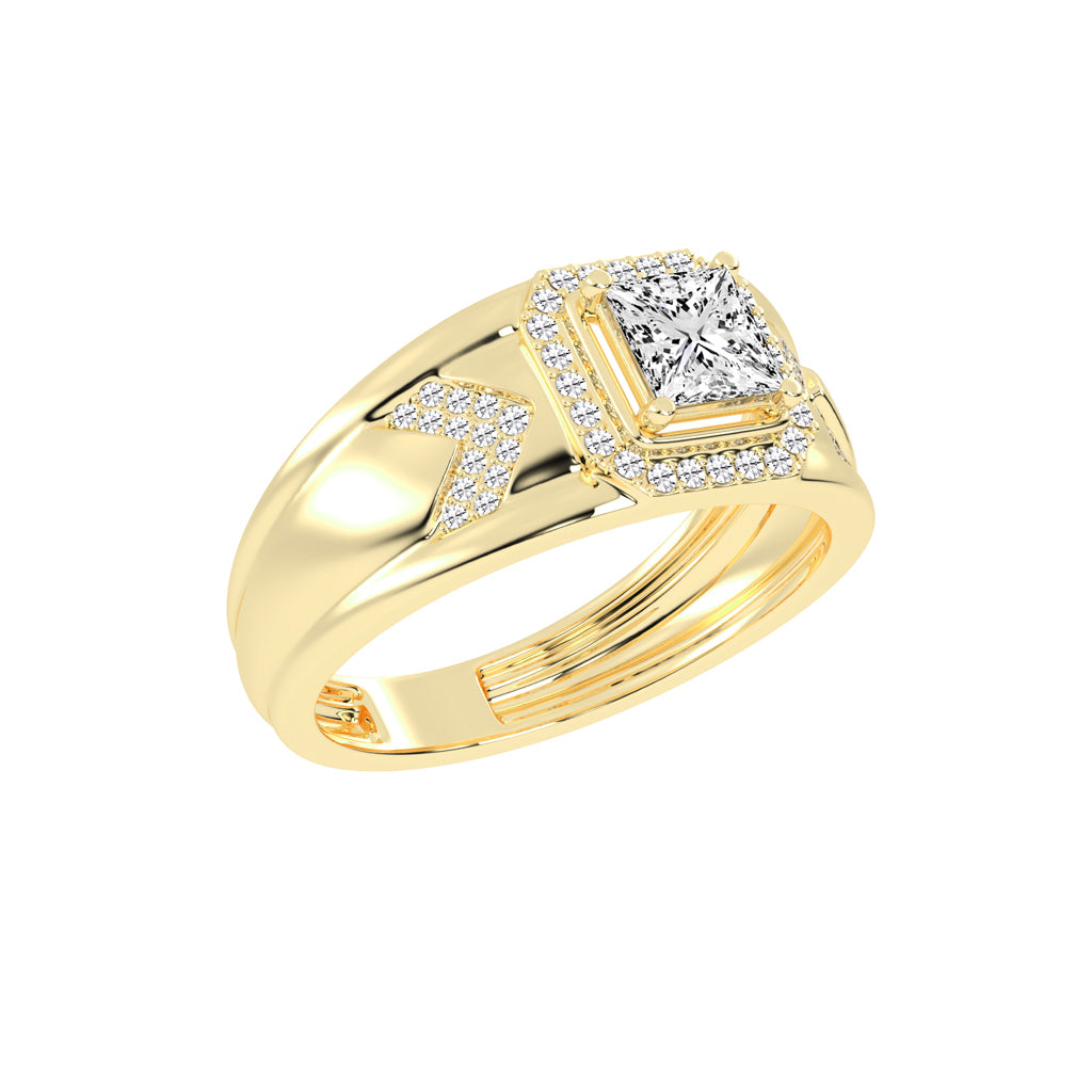 1.25Ct Princess Shape Solitaire