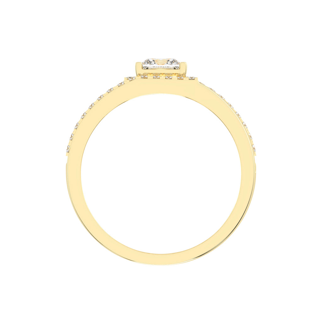 1.25Ct Princess Shape Solitaire