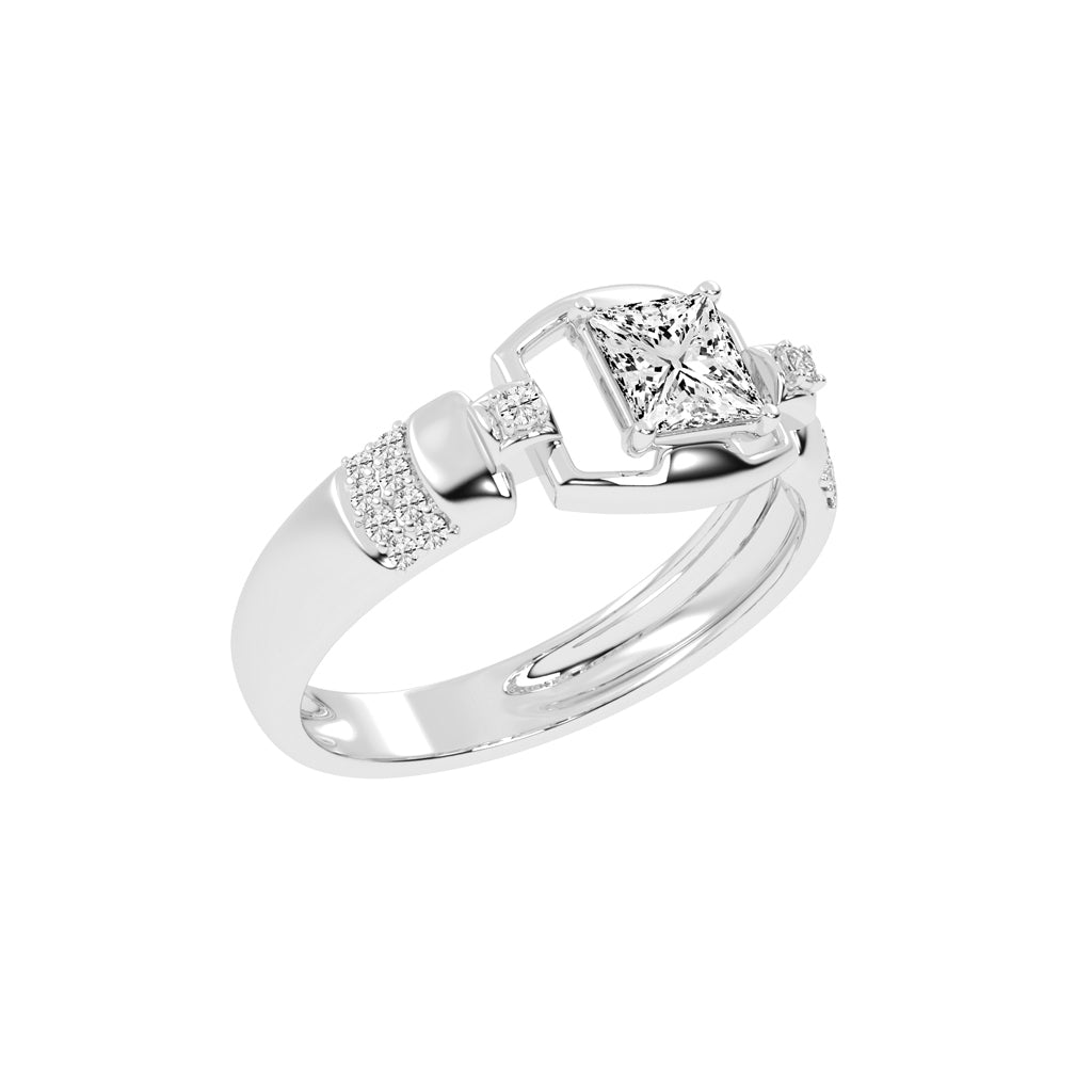 1Ct Princess Shape Solitaire
