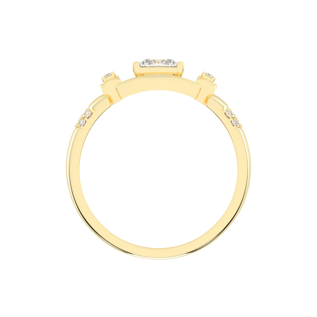 1Ct Princess Shape Solitaire
