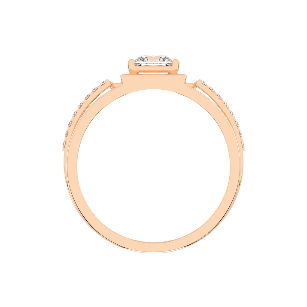1.50Ct Princess Shape Solitaire