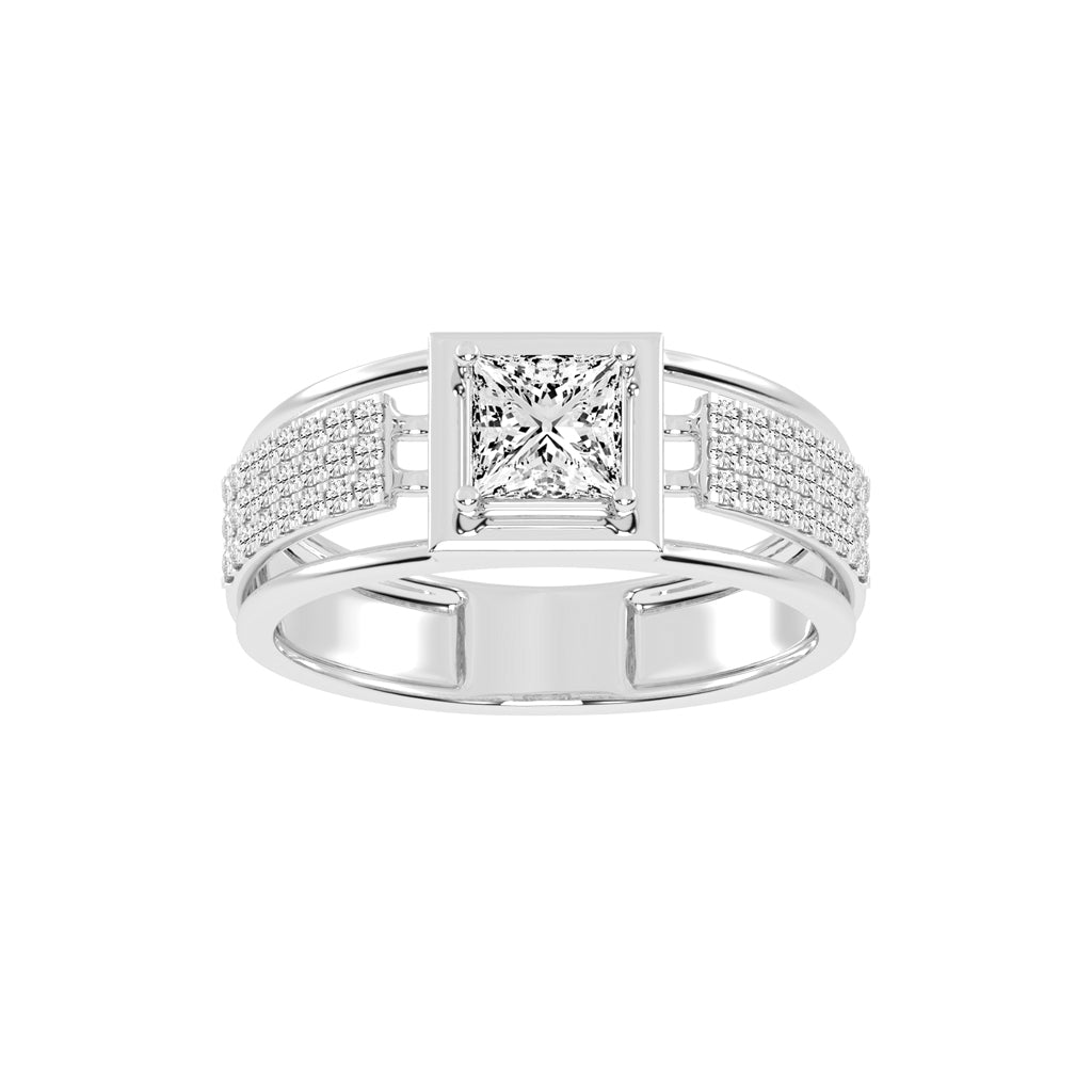 1.50Ct Princess Shape Solitaire