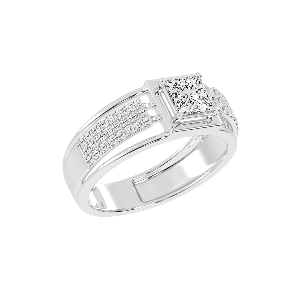 1.50Ct Princess Shape Solitaire