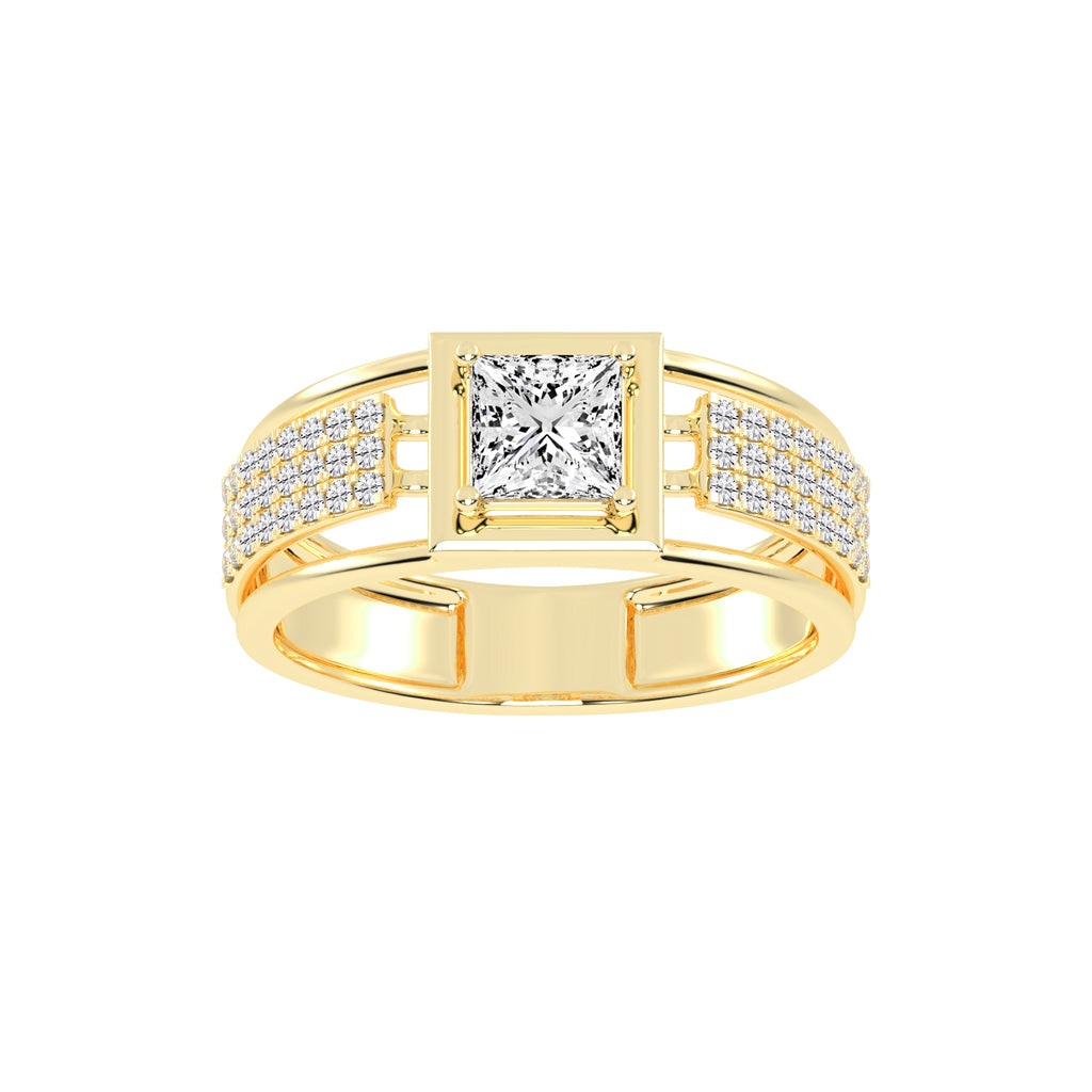 1.50Ct Princess Shape Solitaire