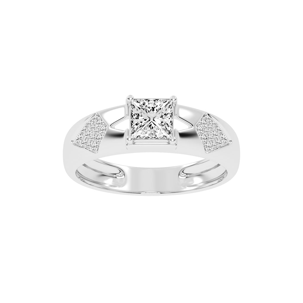 1Ct Princess Shape Solitaire