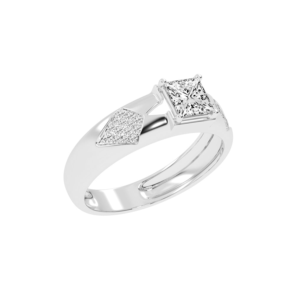 1Ct Princess Shape Solitaire