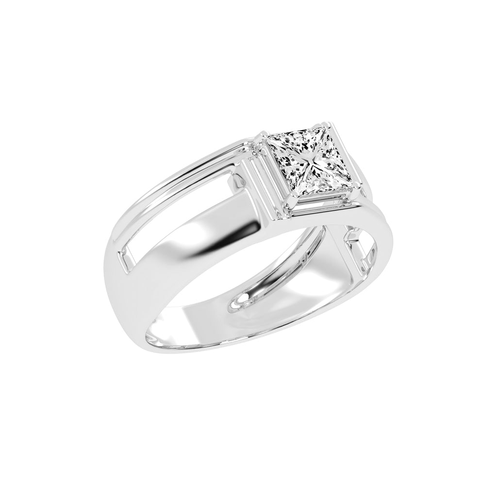 1Ct Princess Shape Solitaire