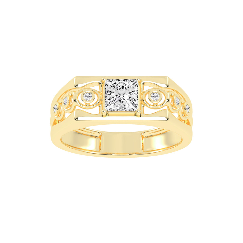 1Ct Princess Cut Solitaire