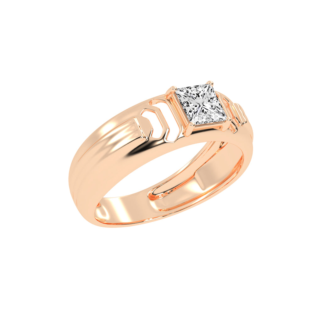 1.00Ct Princess Shape Solitaire