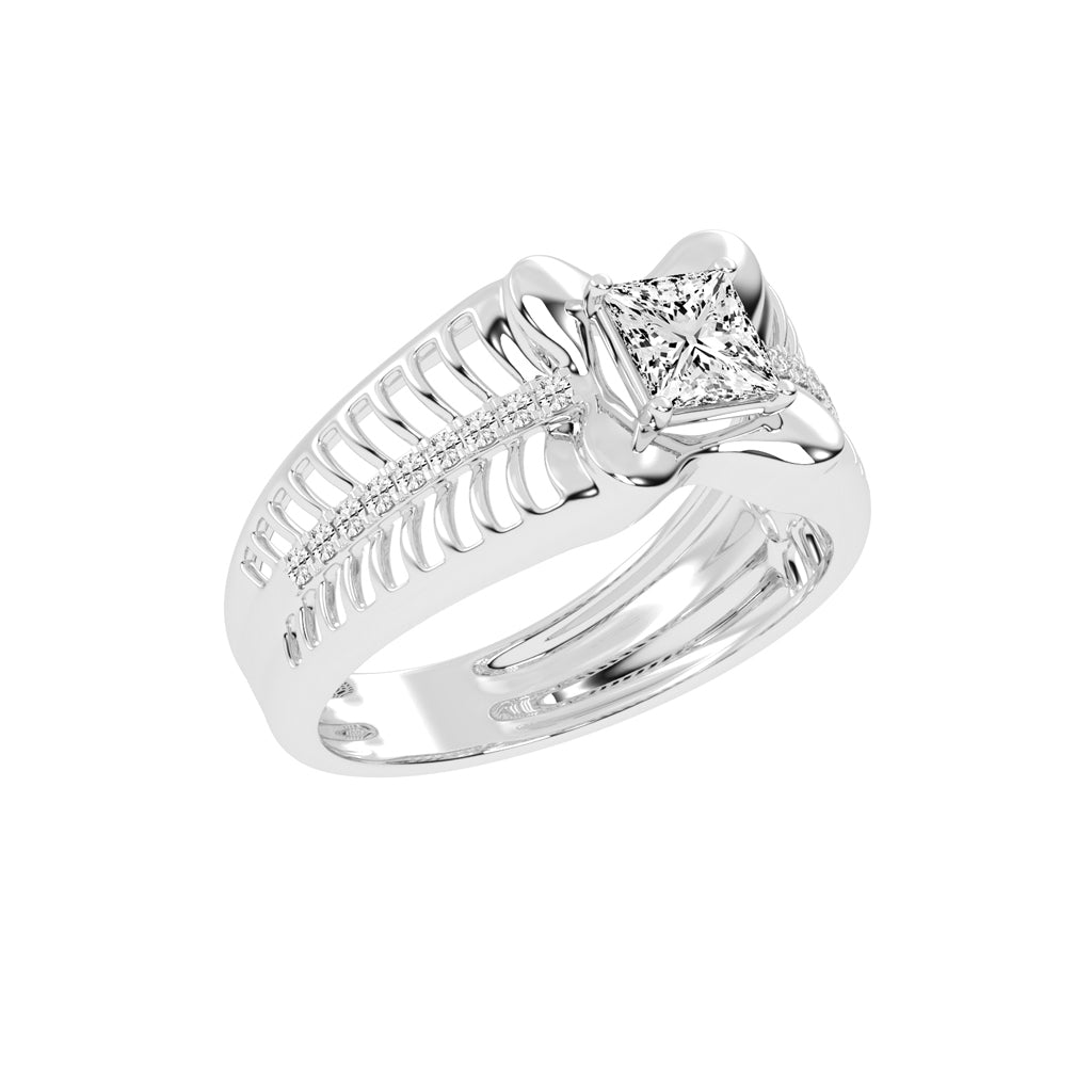 1Ct Princess Shape Solitaire