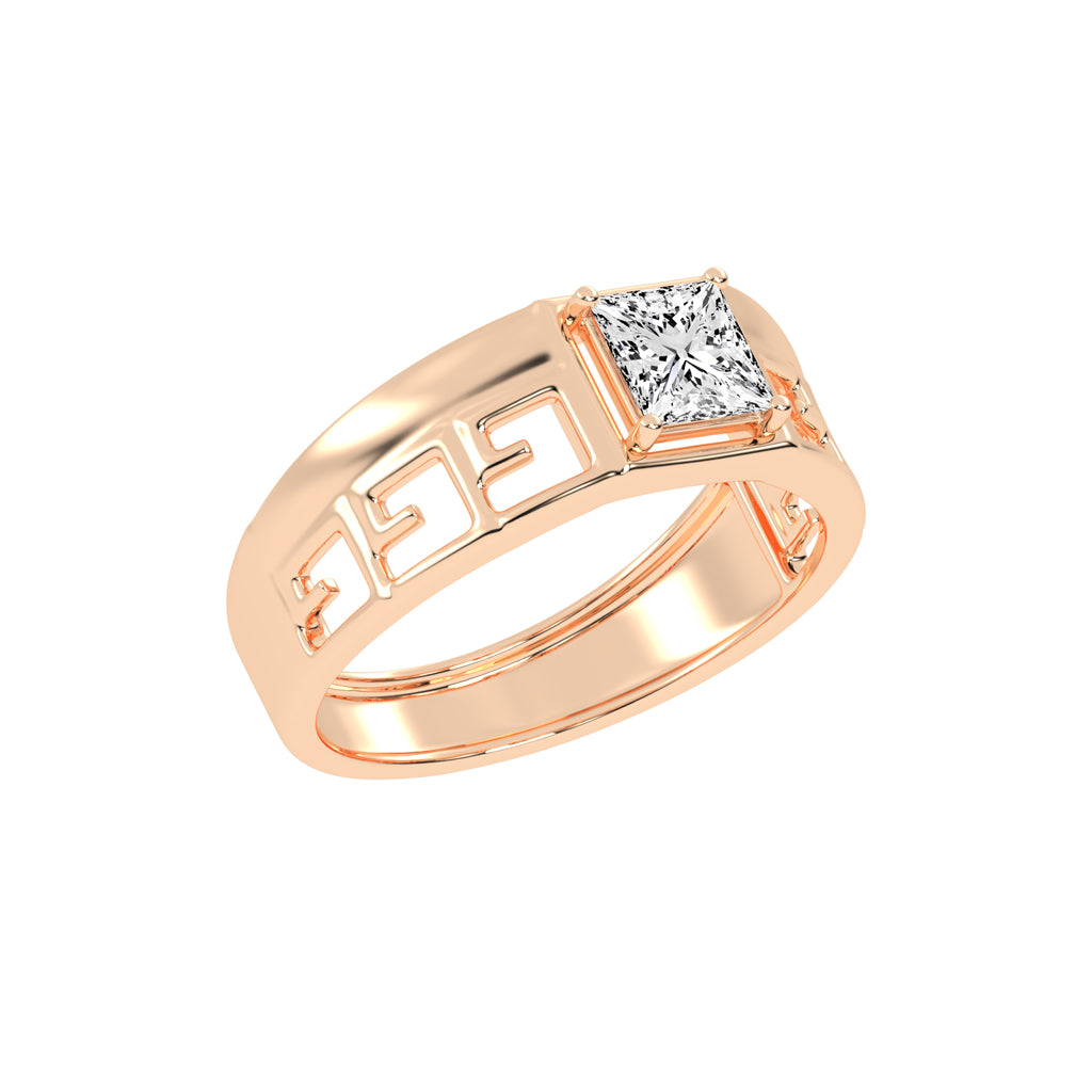 1.00Ct Princess Shape Solitaire