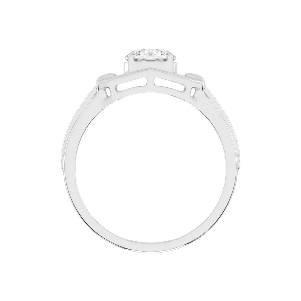 1.00Ct Round Shape Solitaire