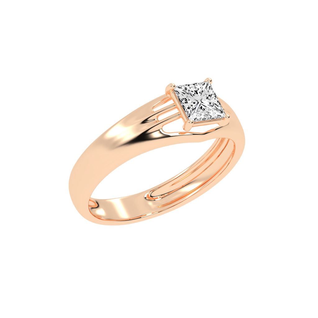 1Ct Princess Shape Solitaire