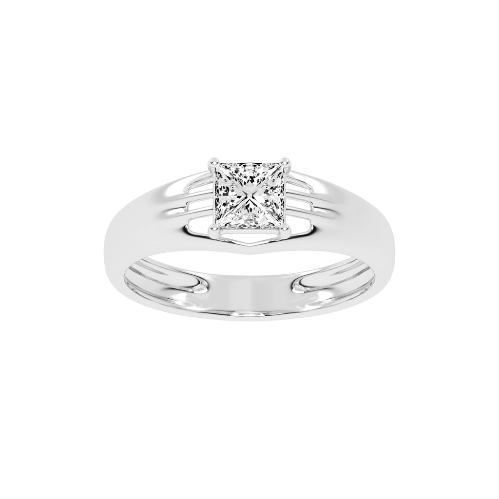 1Ct Princess Shape Solitaire