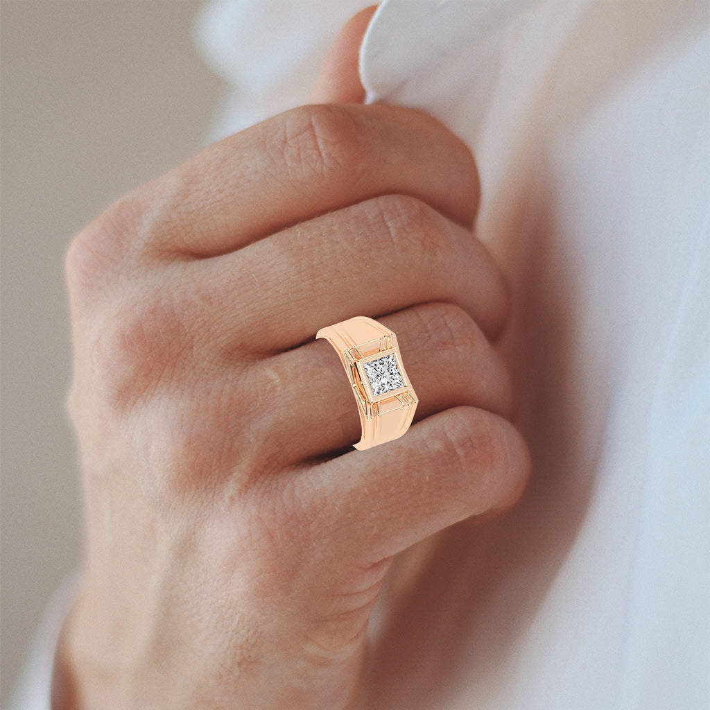 1.25Ct Princess Shape Solitaire