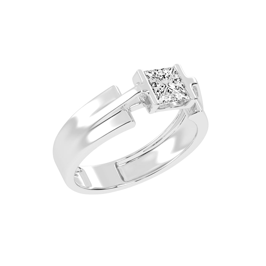 1.25Ct Princess Shape Solitaire