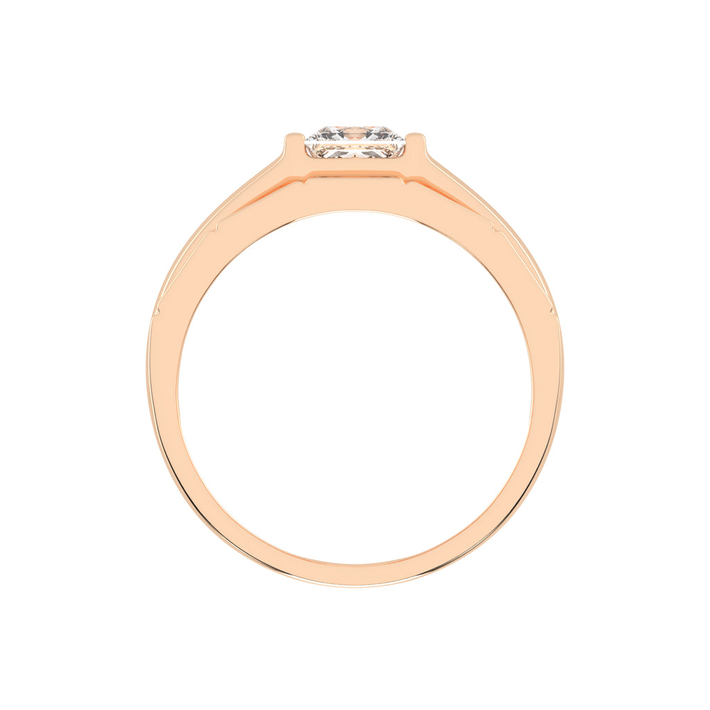 Golden Glow 1.00Ct Princess Shape Diamond